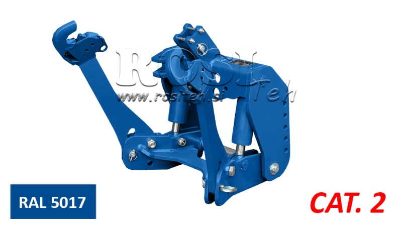 ПРЕДНА ХИДРАВЛИКА УНИВЕРСАЛЕН КОМПЛЕКТ 2КАТ ЗА ТРАКТОР 1500КГ - СИНЬО (RAL 5017)