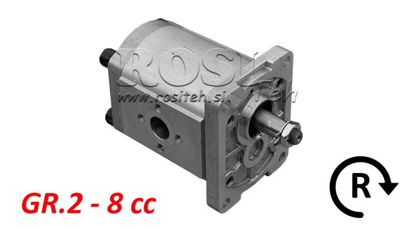 POMPĂ HIDRAULICĂ GR.2 8 CC DREAPTA - FLANGE