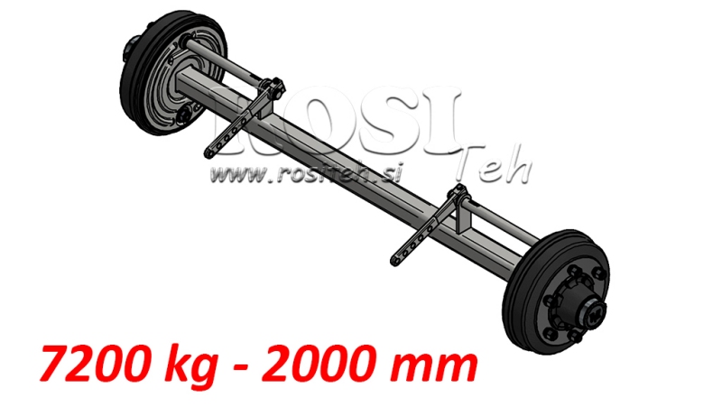 TELG KERGISÕIDUKILE 7200 KG PIDURITEGA (2000 MM)