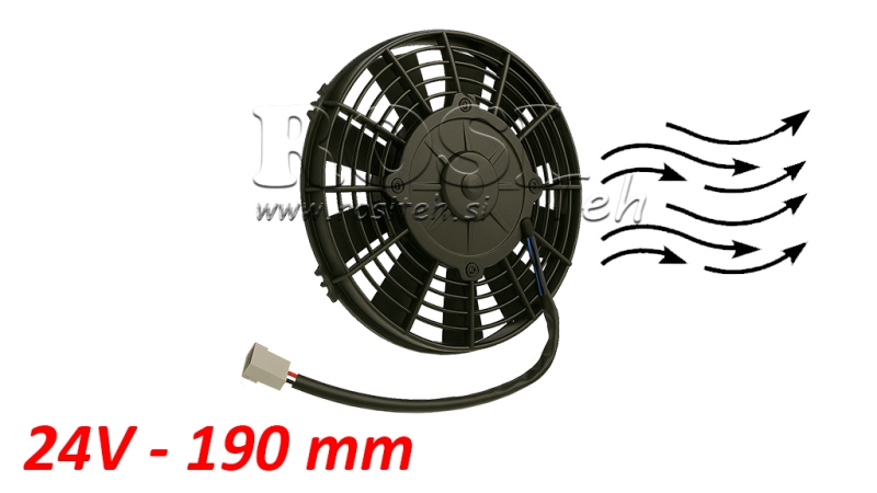 AKSIAALFAN 190MM TÕMBAMINE 24V