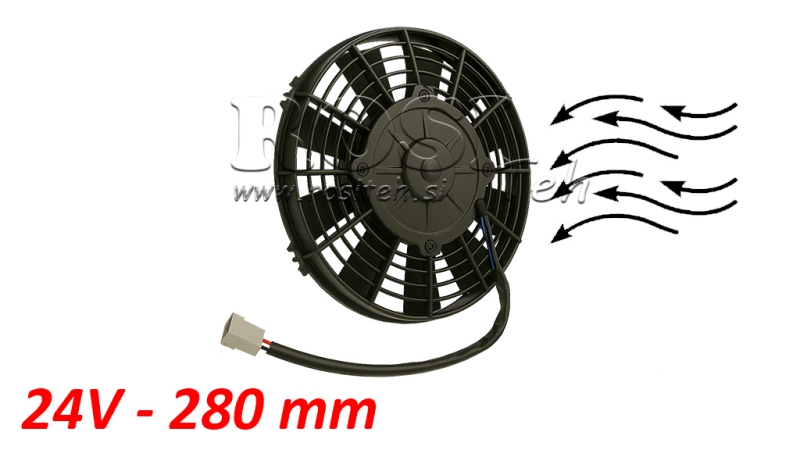 AXIAL VIFTE 280MM PUSH 24V