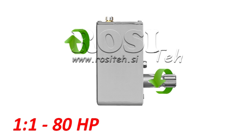 СКОРОСТНА КУТИЯ ЗА ТРАКТОР - ИНВЕРСИЯ 1:1 (80HP-60KW) ЖЕНСКА-МЪЖКА