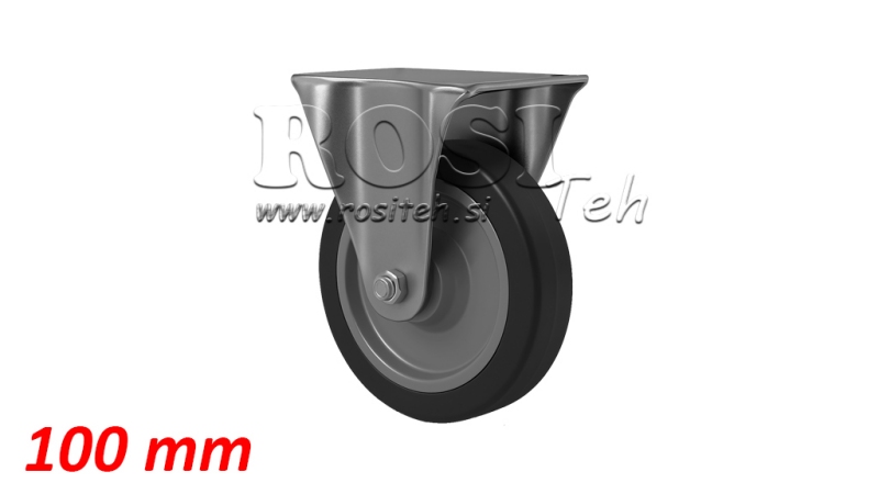 HJUL 100mm MED FIXERAD BAS