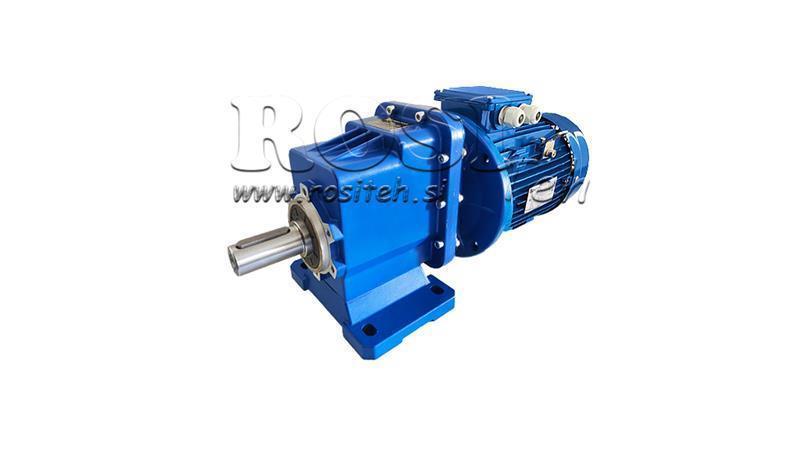 1Fáze 1.5kW-ELEKTRICKÝ MOTOR S REDUKTOREM ERC03 MS90 55rpm