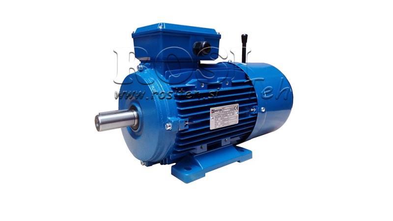11kW-ЕЛЕКТРИЧЕСКИ МОТОР С ТОРМОЗ MSH160M-4_1460rpm 3Фази крака-B3