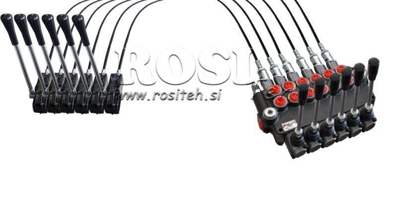 JOYSTICK DVOJNA ROČICA 2,5 met. HIDRAVLIČNI VENTIL 6xP80 lit.
