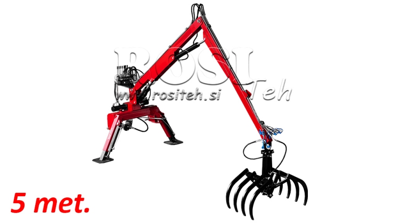 TRAKTORIN HYDRAULINEN LAVETTI KOURILLA HUT 5M (+7 LAAJENTAMINEN)