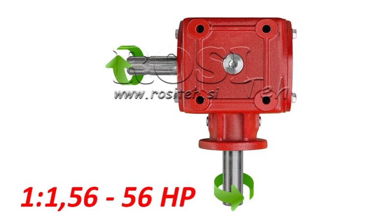 VINKEL GIRKASSE 1:1.56 (56HP-43KW)