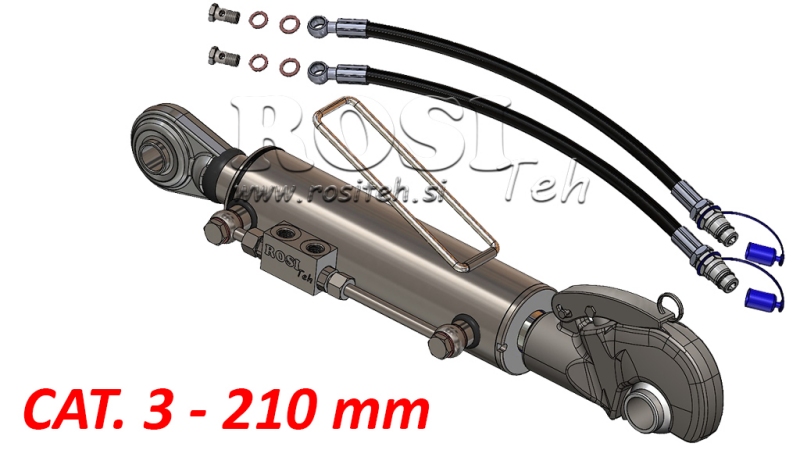 HYDRAULISK TOPSTANG AUTOMATIC KAT. 3 - 80/40-210 (90-210HP)(25.4)