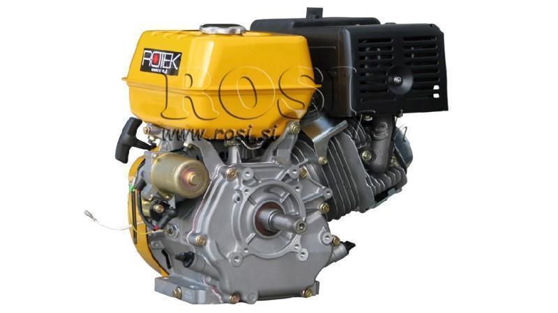бензинов двигател EG4-420cc-9.6kW-13.1HP-3,600 RPM-E-KW25x88.5-електрически старт