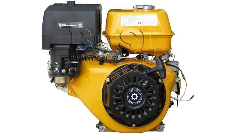 бензинов двигател EG4-420cc-9.6kW-13.1HP-3,600 RPM-E-KW25x88.5-електрически старт
