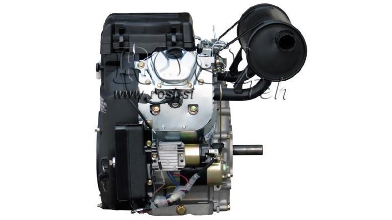 бензинов двигател 614cc-14.9kW-3,600 RPM-E-KW25.4x72-електрически старт