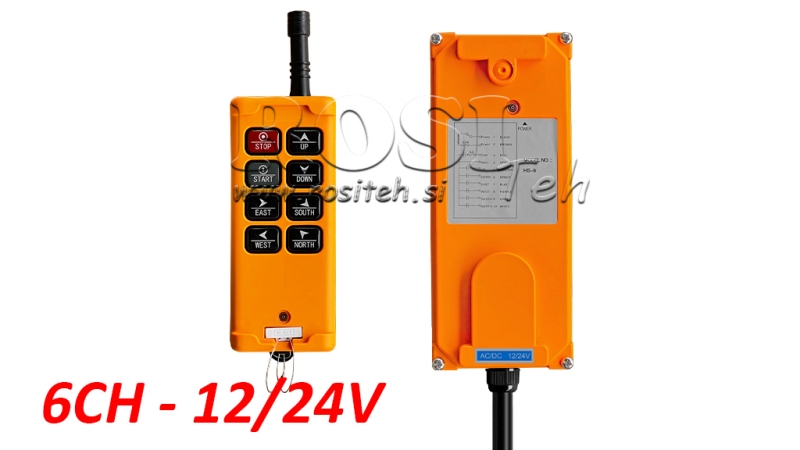 RADIO KONTROLLER 6CH - 12/24V