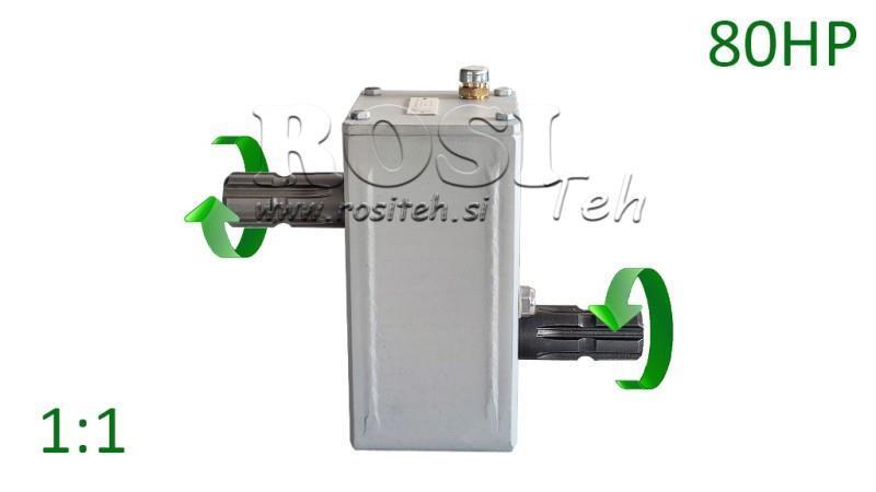REDUCATOR TRACTOR - INVERSION 1:1 (80HP-60kW) MASCULIN-MASCULIN