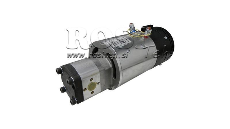 ASAMBLARE POMPĂ HIDRAULICĂ GR.1 MOTOR ELECTRIC 12V 3kW