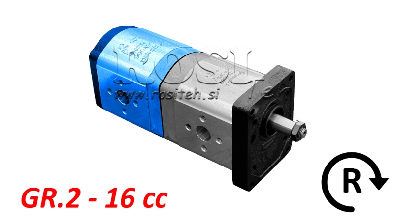 ХИДРАВЛИЧНА ПОМПА 20C16X066 ЗАДНА GR.2 16 CC ДЯСНА