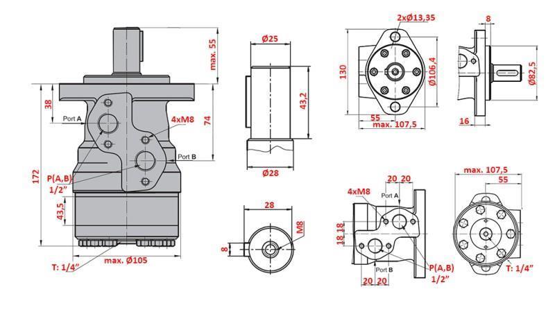 ХИДРАВЛИЧЕН МОТОР MR 250