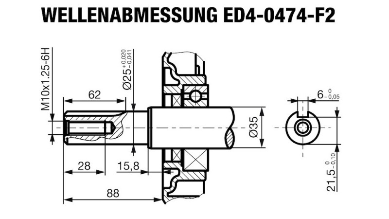 дизелов двигател 474cc-8.0kW-3,600 RPM-E-KW25x88-електрически старт