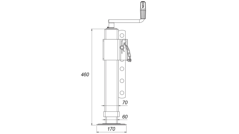 LEGĂTURĂ DE SUPORT FILETATĂ REGULABILĂ 320mm - 1,000kg