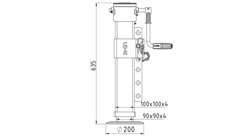 LEGĂTURĂ LATERALĂ FILETATĂ REGULABILĂ 370mm - 4.500kg