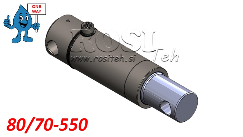 HYDRAULINEN SYLINTERI MONO 80/70-550