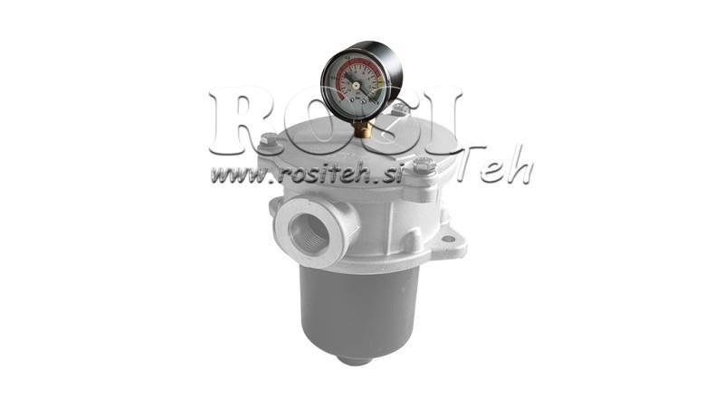 VAKUOVÝ MĚŘIČ PRO HYDRAULICKÝ FILTR -1 - 0 BAR - 1/8