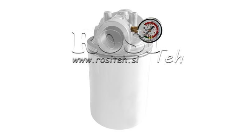 VAKUOVÝ MĚŘIČ PRO HYDRAULICKÝ FILTR -1 - 0 BAR - 1/8