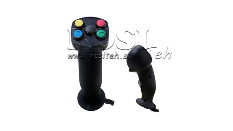 MANETĂ DE CONTROL LA DISTANȚĂ ROSIE JOYSTICK - 5 BUTOANE