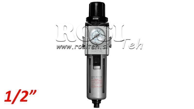 REGULATOR DE FILTRARE PNEUMATIC 300 G1/2 40µ 0-10b