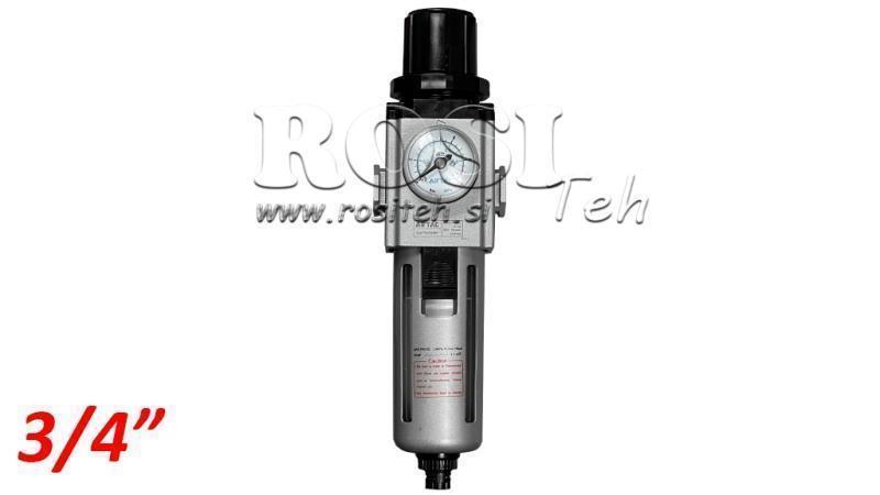 REGULATOR FILTRU PNEUMATIC 600 G3/4 40µ 0-10b