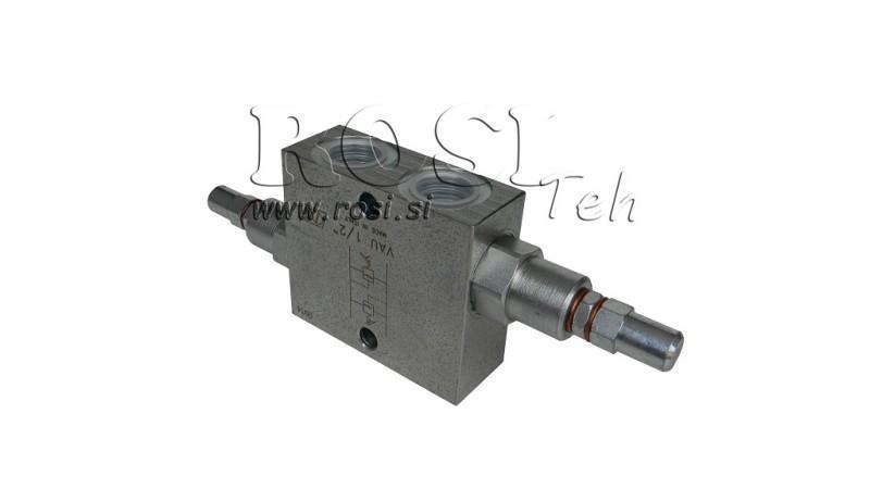 ХИДРАВЛИЧЕН РЕГУЛАТОР НА НАЛЯГАНЕ ДВОЕН VAU 1/2 10-180 BAR