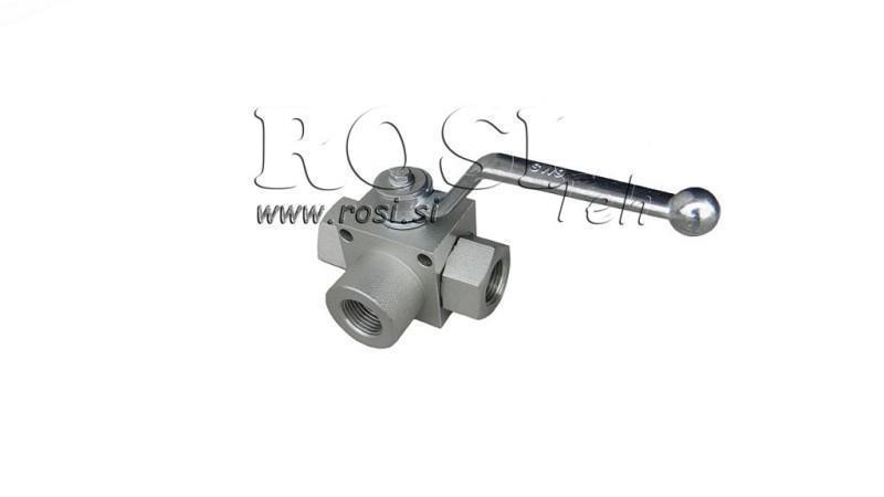 VALVĂ MANUALĂ 3-WAY RS3 3/8 - 500BAR - 35 lit