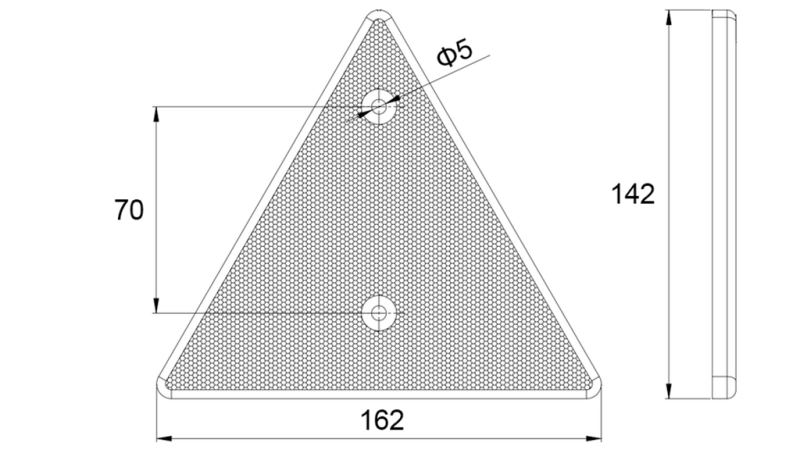 Kolmionmuotoinen heijastin (4 kpl)