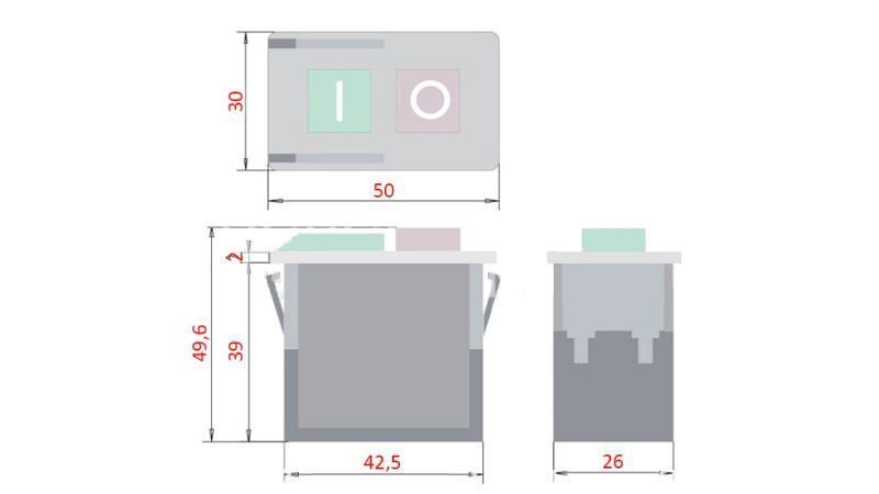 ПРЕКЛЮЧВАТЕЛ on/off 5E4 250V 6A