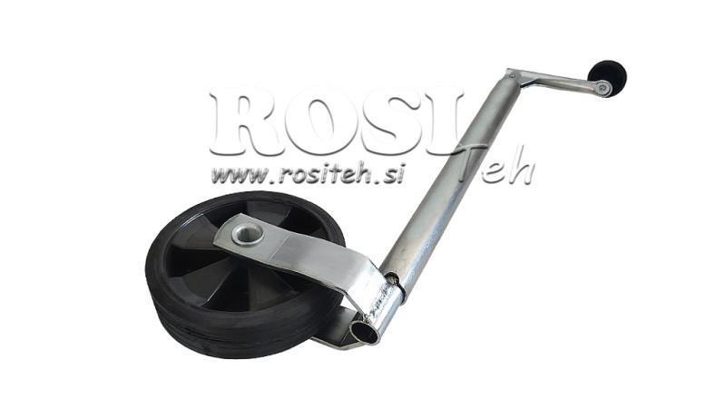 PICIOR DE SUPORT CU ROATĂ PENTRU REMORCI 35mm 75 kg