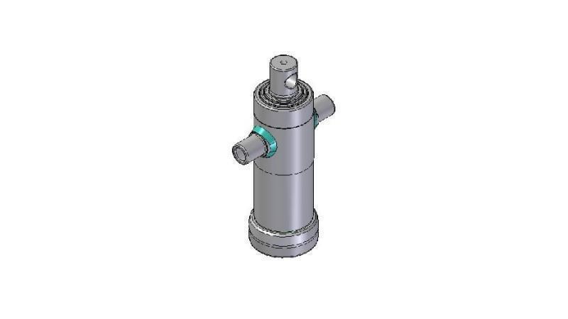 2032F -CILINDRU TELESCOPIC STANDARD/GAURĂ 3 ETAPE CĂLĂTORIE 593 DIAMETRU 95