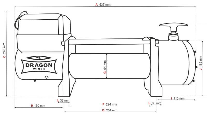 24 V ELEKTRICKÝ VYHÝBAČ DWT 14000 HD - 6350 kg