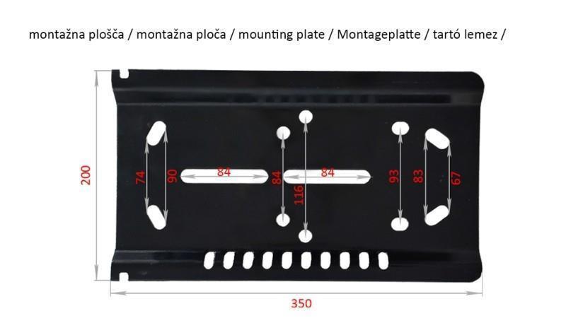 SCAUN TRACTOR UNIVERSAL - SPĂTĂ SEMICIRCULARĂ