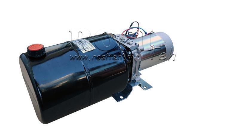 AGREGAT HIDRAULIC MINI 24V DC - 2.2kW = 2.1cc - 8 lit - asamblare în direcție unică (metal)