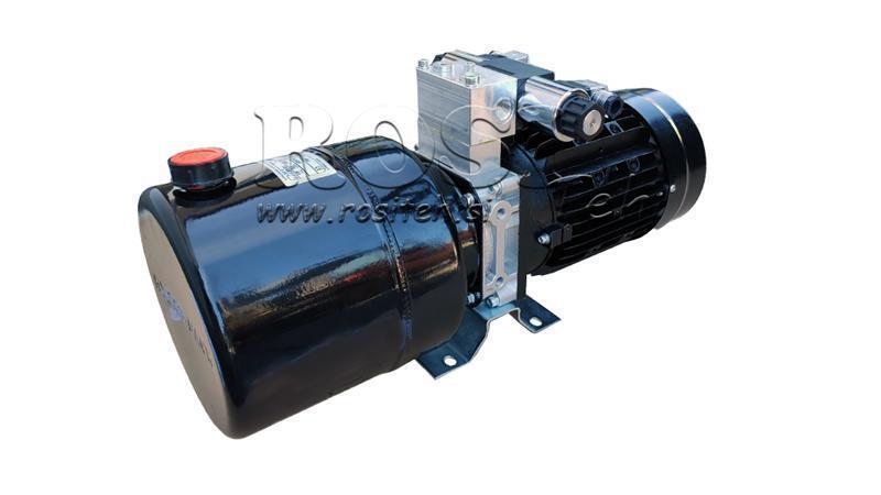 МИНИ ХИДРАВЛИЧЕН АГРЕГАТ 380V AC (1.5 kW) 110 бара - 5.8 cc - 8.2 литра/мин - резервоар 6 литра