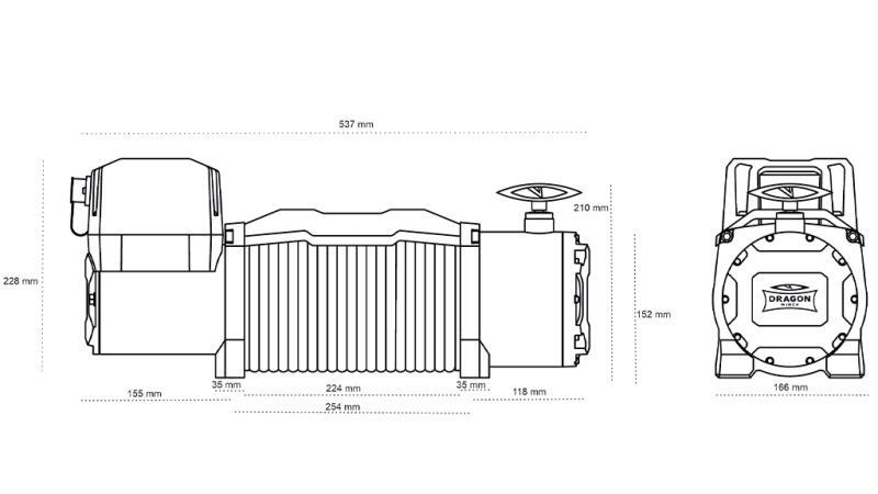 12 V ЕЛЕКТРИЧЕСКА ВИШКА DWM 13000 HD - 5897 кг