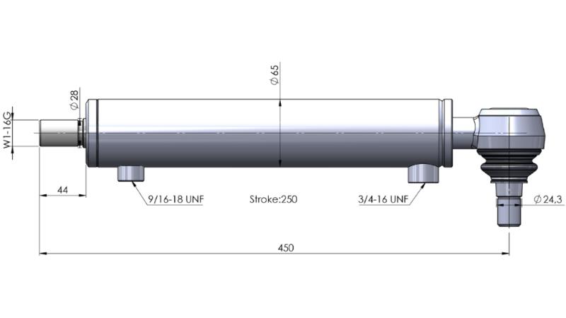 CILINDRU DE DIRECȚIE HIDRAULIC OEM-231008A1