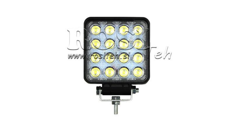 LED PRACOVNÍ SVĚTLO - SVĚTLO 16 LED 48W 12V-24V