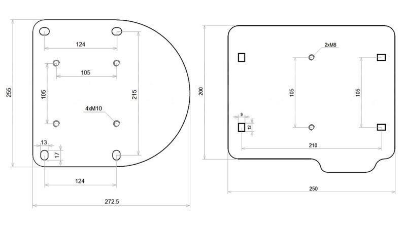 PLACA ROTATIVA PENTRU SCAUN