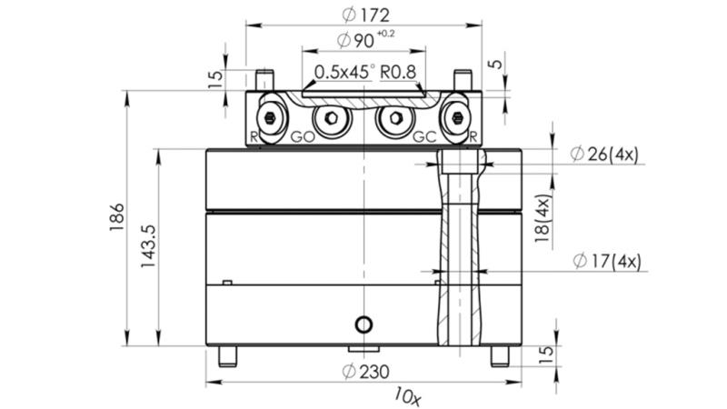 ROTATOR HIDRAULIC CPR5-01 10000/5000 KG