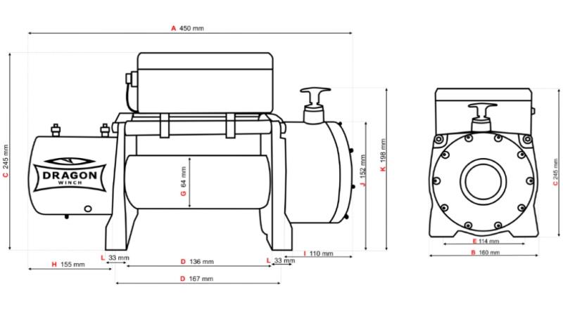 12 V ЕЛЕКТРИЧЕСКА ВИШКА DWM 10000 HD - 4536 кг