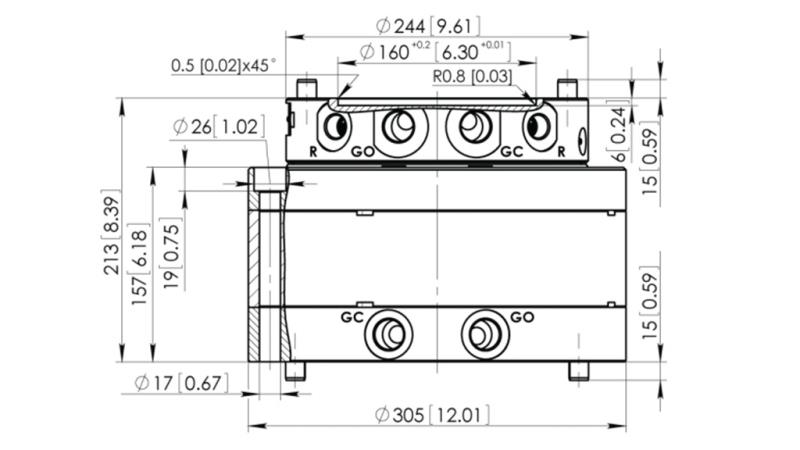 ХИДРАВЛИЧЕН РОТАТОР CPR8-01 33000-8000 KG
