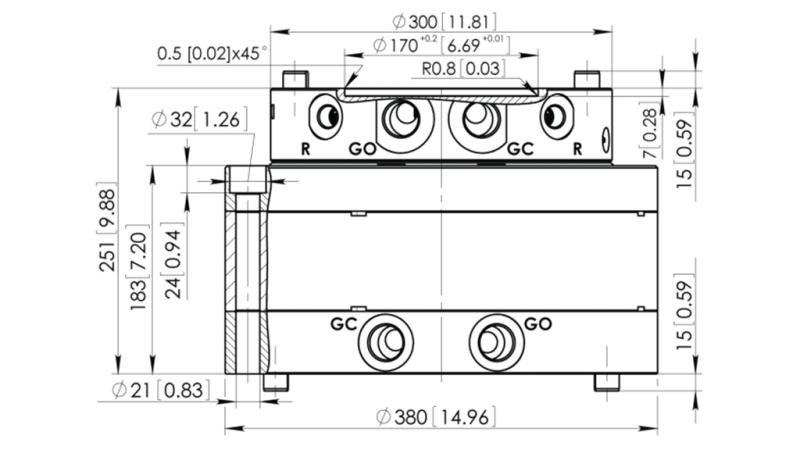 ХИДРАВЛИЧЕН РОТАТОР CPR15-01 55000/15000 KG