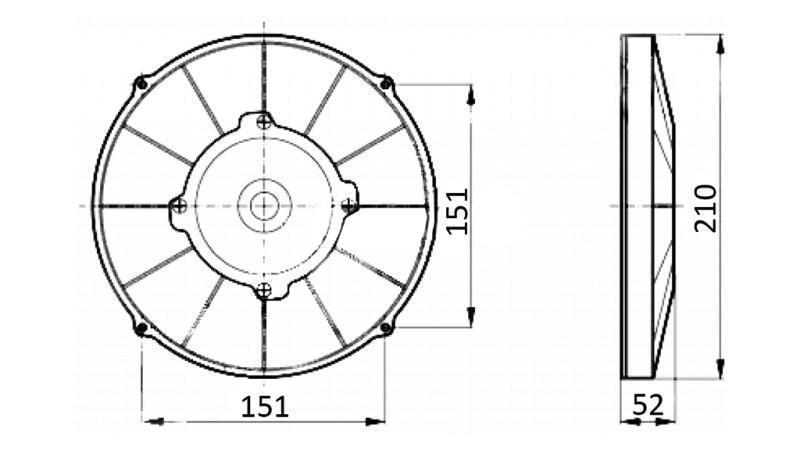 АКСИАЛЕН ВЕНТИЛАТОР 190mm НАТИСК 24V