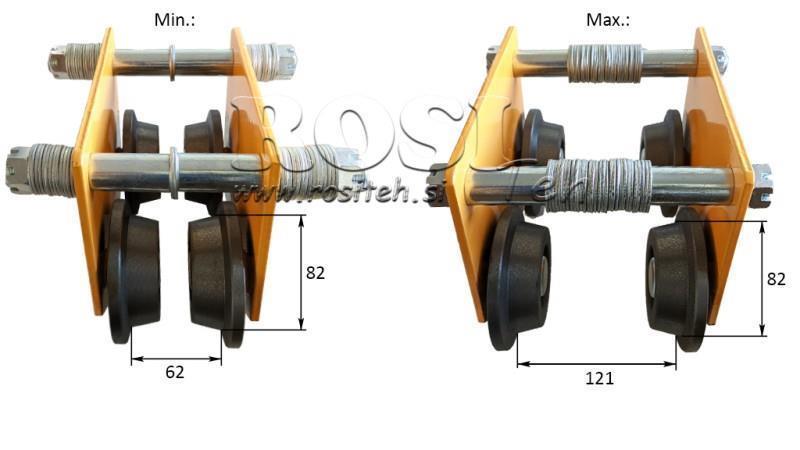 ACȚIUNE MANUALĂ PENTRU CARUȚA INDUSTRIALĂ DWI 0.5 T